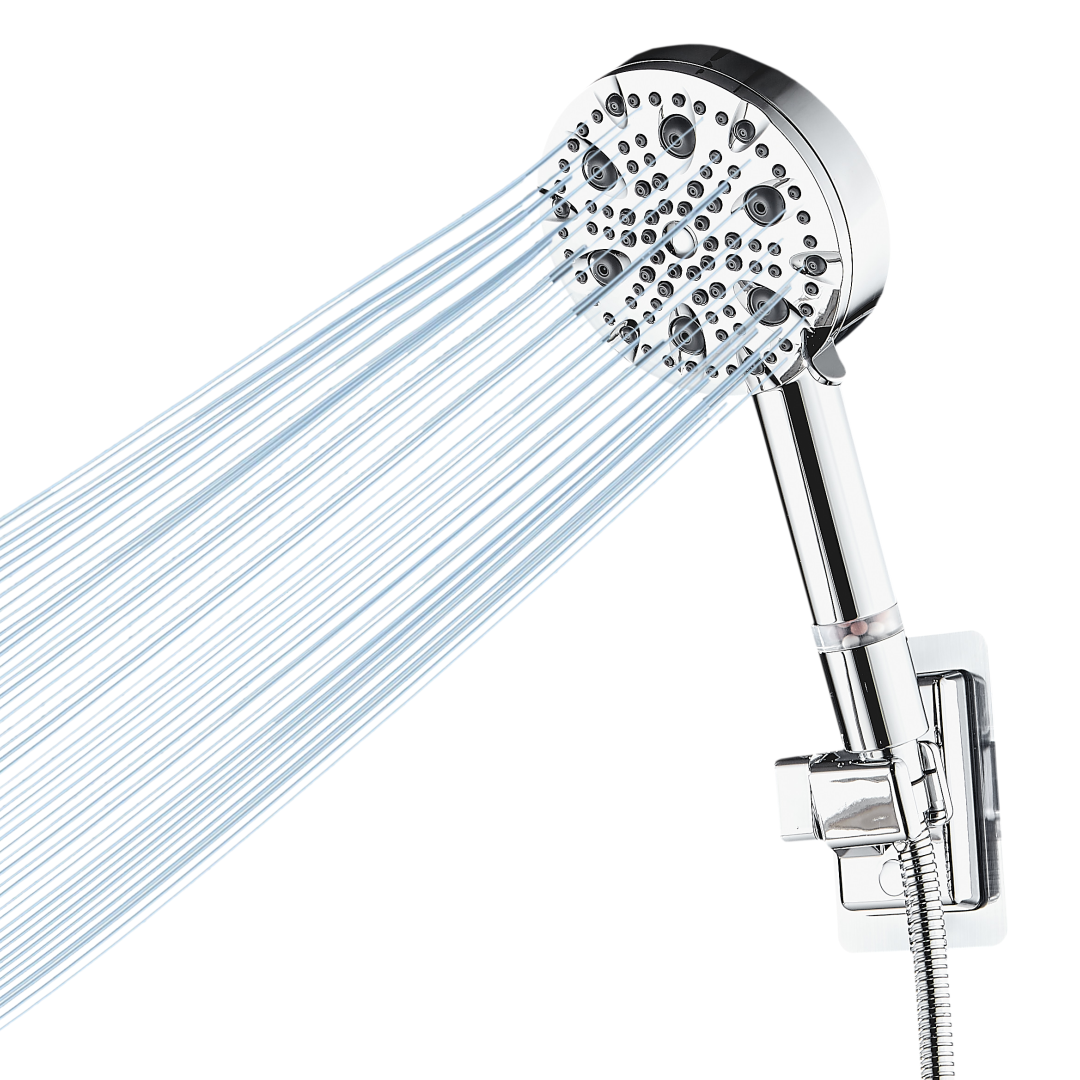 MineralStream Luxe 9 Mode High Pressure Stainless Steel Showerhead