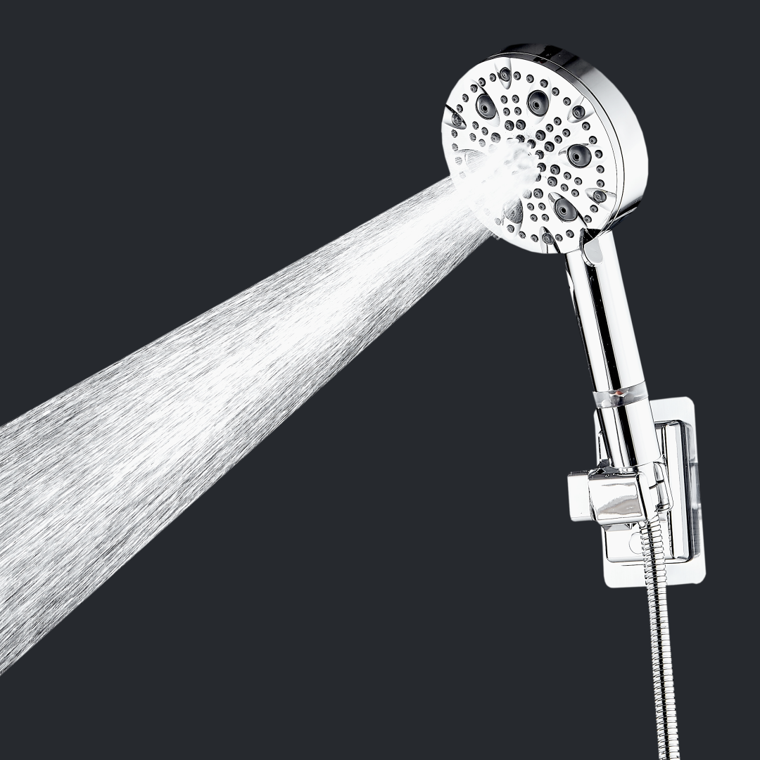 MineralStream Luxe 9 Mode High Pressure Stainless Steel Showerhead