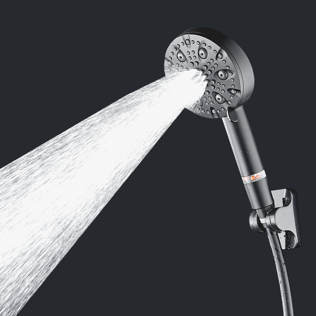 MineralStream Luxe 9 Mode High Pressure Stainless Steel Showerhead