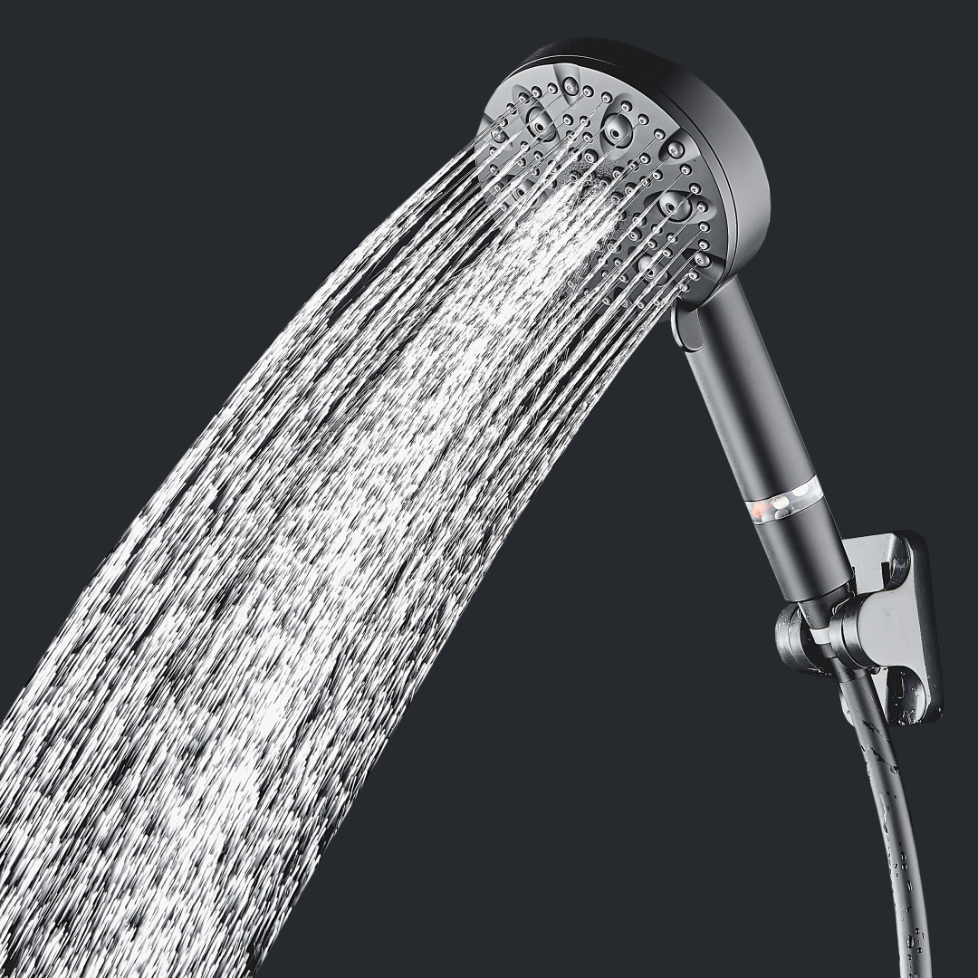 MineralStream Luxe 9 Mode High Pressure Stainless Steel Showerhead