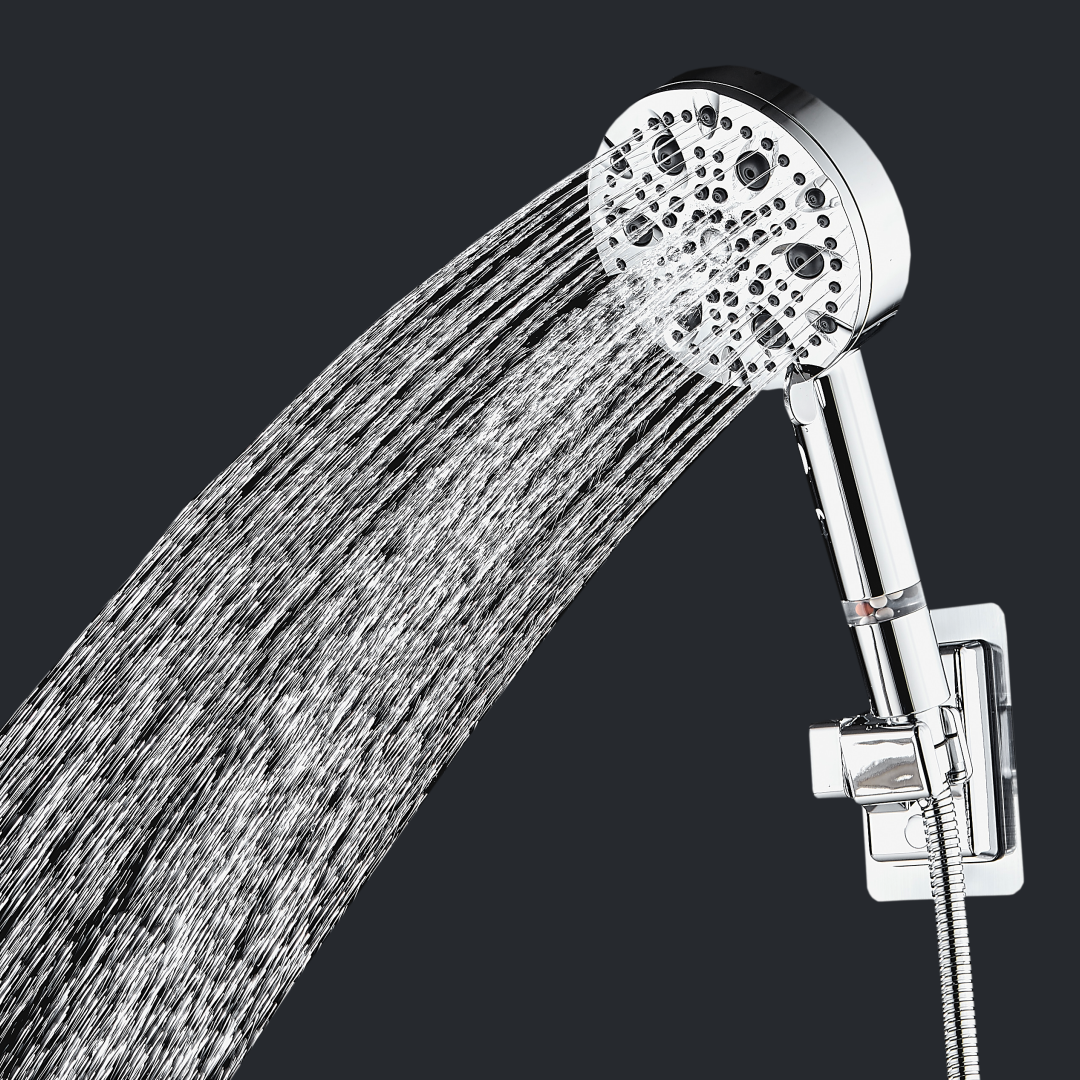 MineralStream Luxe 9 Mode High Pressure Stainless Steel Showerhead