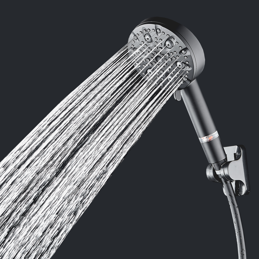 MineralStream Luxe 9 Mode High Pressure Stainless Steel Showerhead