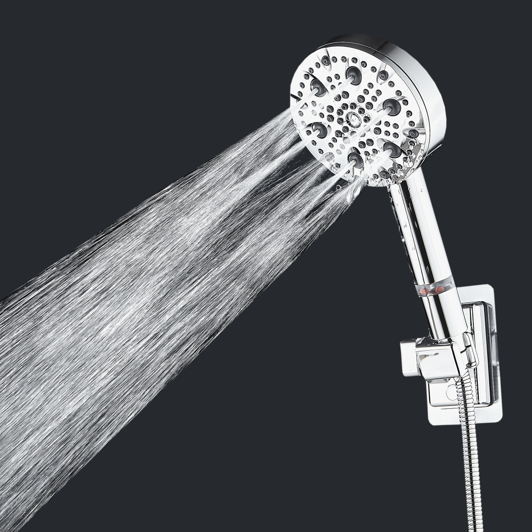 MineralStream Luxe 9 Mode High Pressure Stainless Steel Showerhead