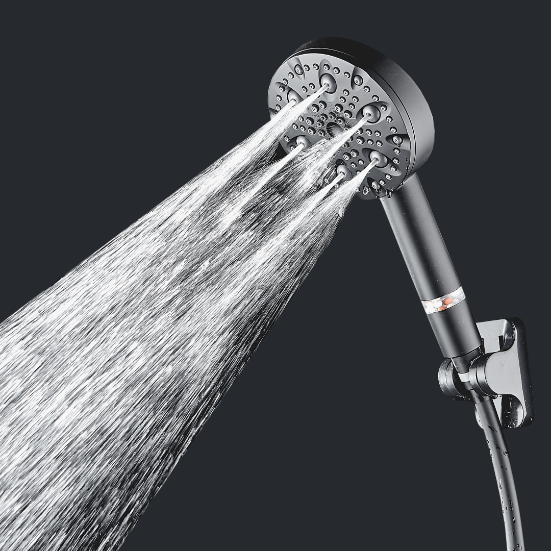 MineralStream Luxe 9 Mode High Pressure Stainless Steel Showerhead