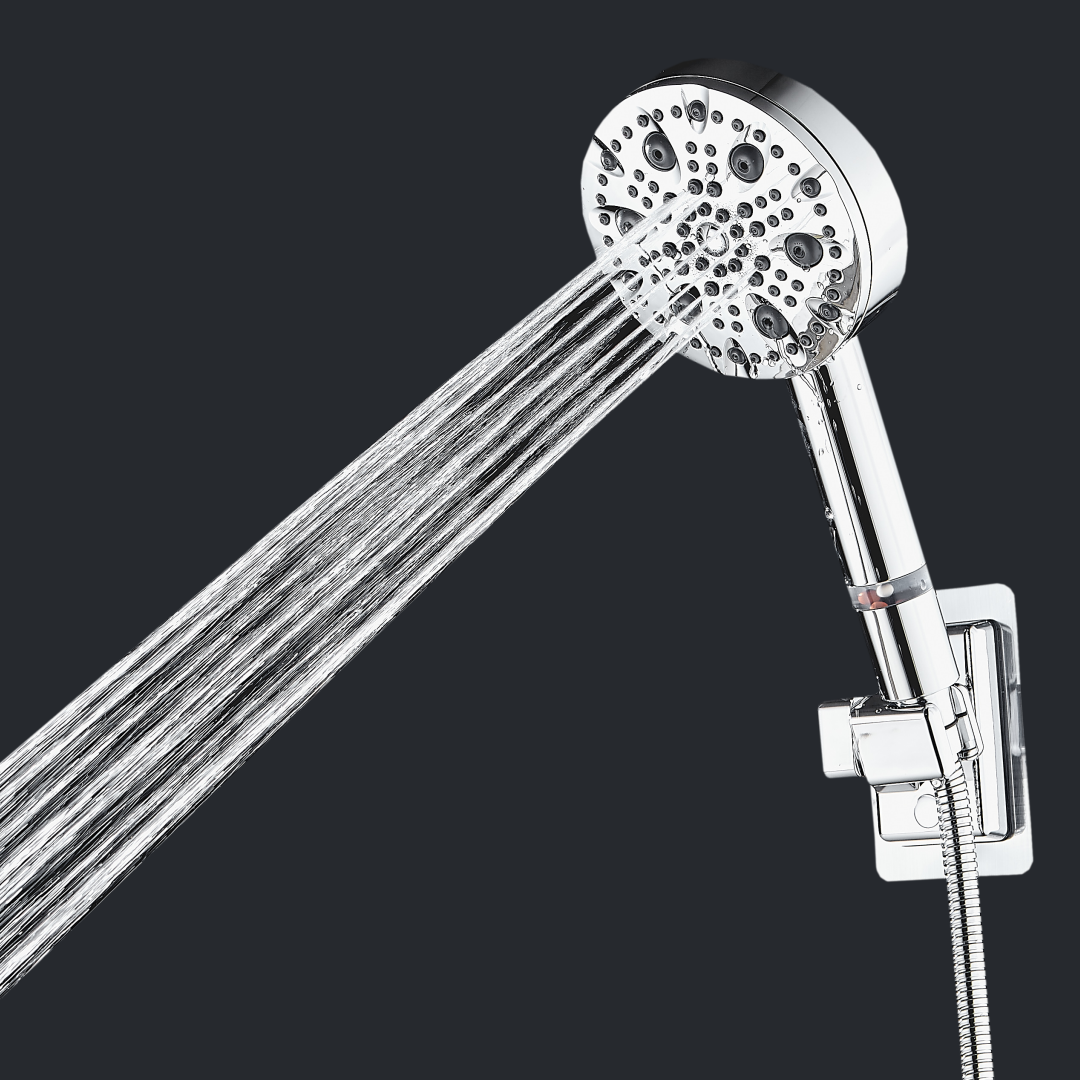 MineralStream Luxe 9 Mode High Pressure Stainless Steel Showerhead