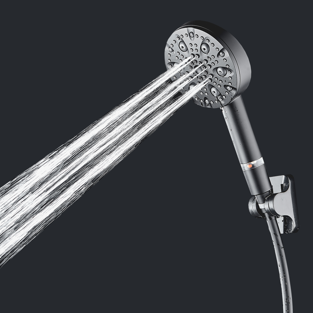 MineralStream Luxe 9 Mode High Pressure Stainless Steel Showerhead