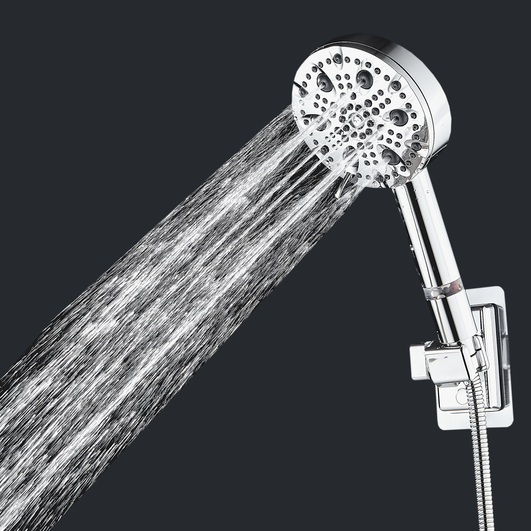 MineralStream Luxe 9 Mode High Pressure Stainless Steel Showerhead