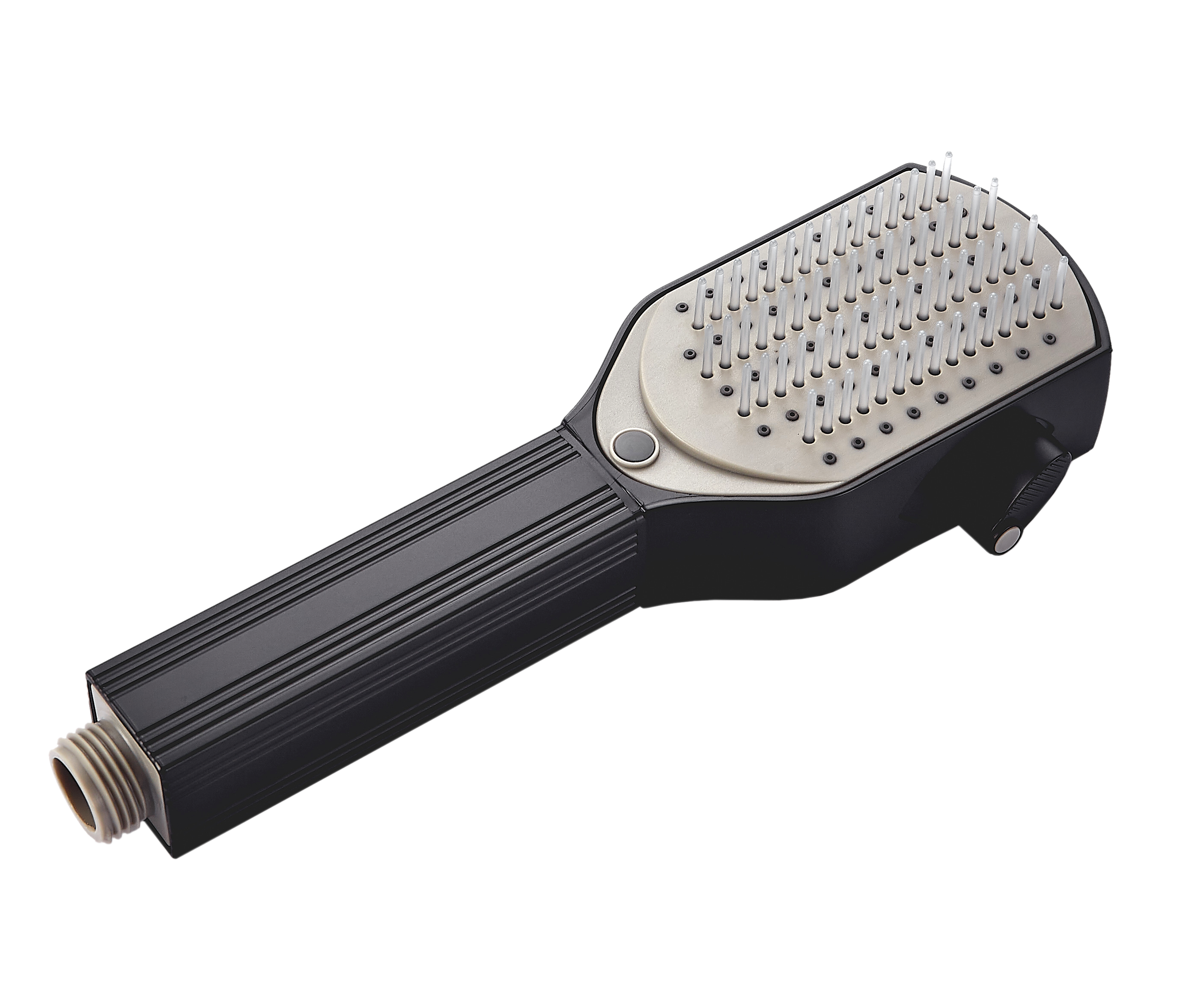 MineralStream Detangler Comb Shower Head Black Add-on
