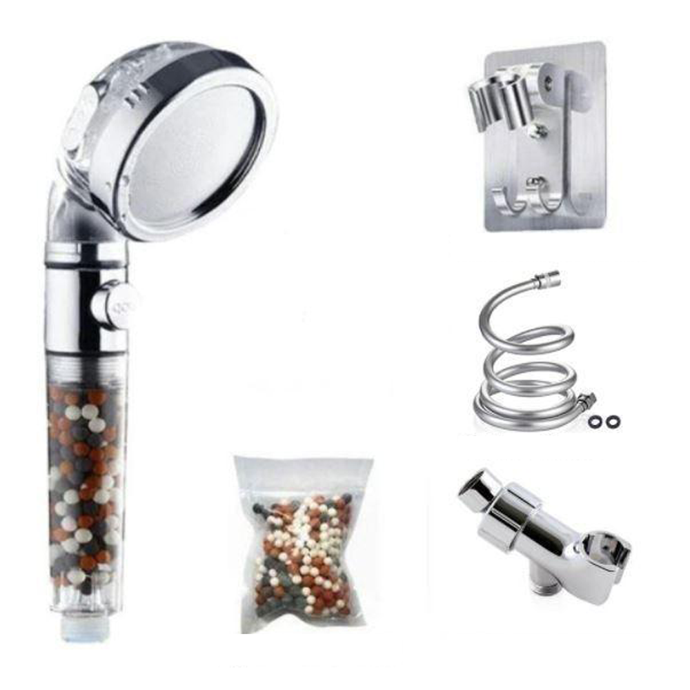 Iconic Shower Head 2.0 Shower head with hosepipe ,refill beads, hand holder and arm diverter