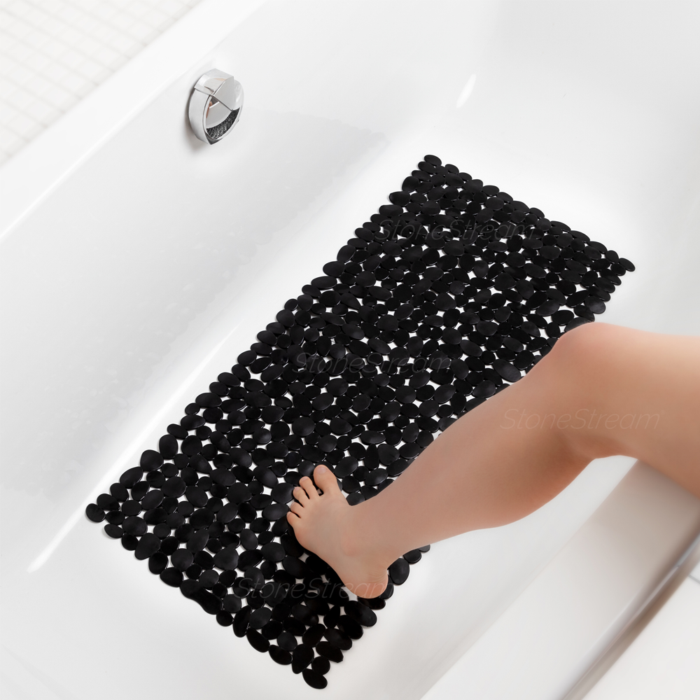 MineralStream™ - Anti Slip Bath Mat Black Add-on